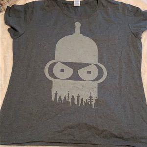 Futurama Bender women’s 2XL T-shirt